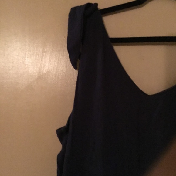 Nina Leonard plus size navy blu dress - Picture 2 of 3